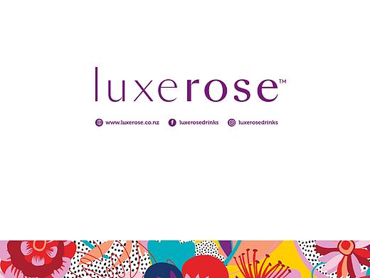 luxerose鸡尾酒宣传品设计