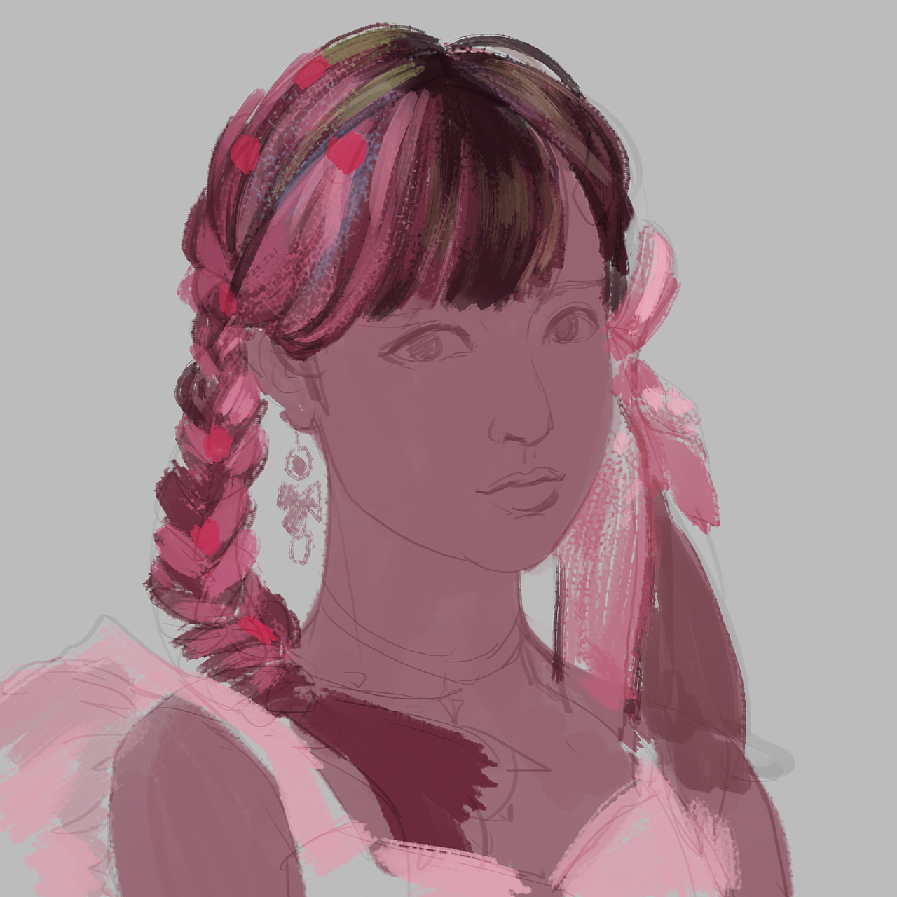 《辣台妹》人像练习（图ZMjM0MDU5ODk2） - 创作习作 - 站酷设计师周小胖大模王原创素材 - 站酷ZCOOL