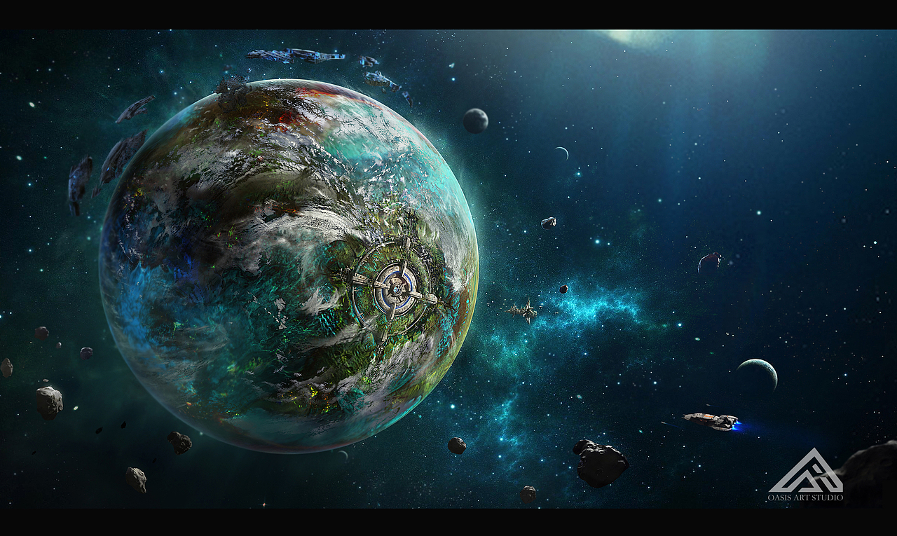 2018年参与的一款VR科幻项目概设