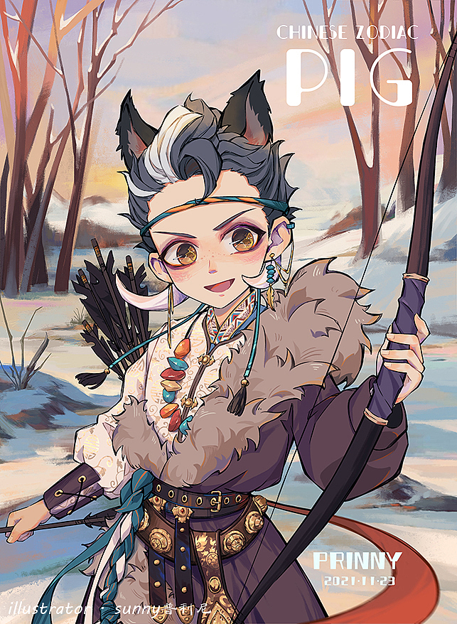 生肖插画合照！（图ZMjgwNTUyMzgw） - 创作习作 - 站酷设计师sunny普利尼原创素材 - 站酷ZCOOL