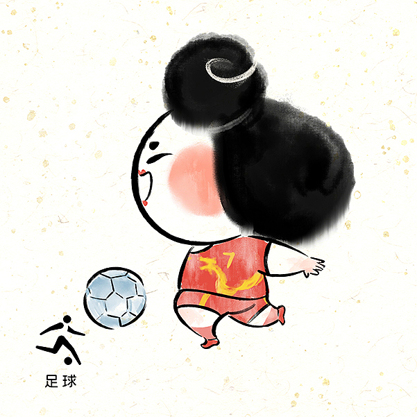 【唐妞】也来参加奥运会啦！（图ZMjY2MDE1NDI4） - 商业插画 - 站酷设计师二乔先生原创素材 - 站酷ZCOOL