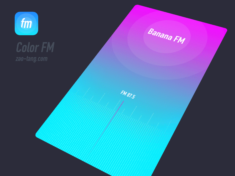 Color FM（图ZMTQ2MTkyODA=） - APP界面 - 站酷设计师藻堂原创素材 - 站酷ZCOOL