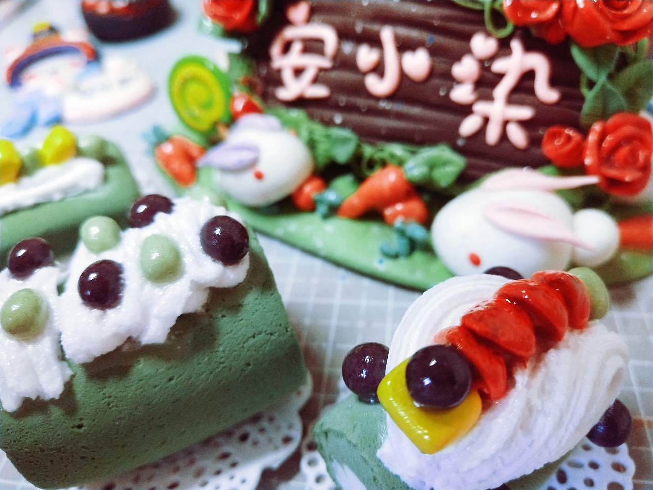 抹茶味蛋糕三款