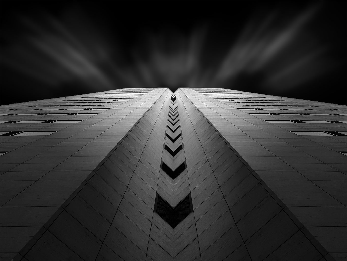 郑州黑白明度建筑摄影