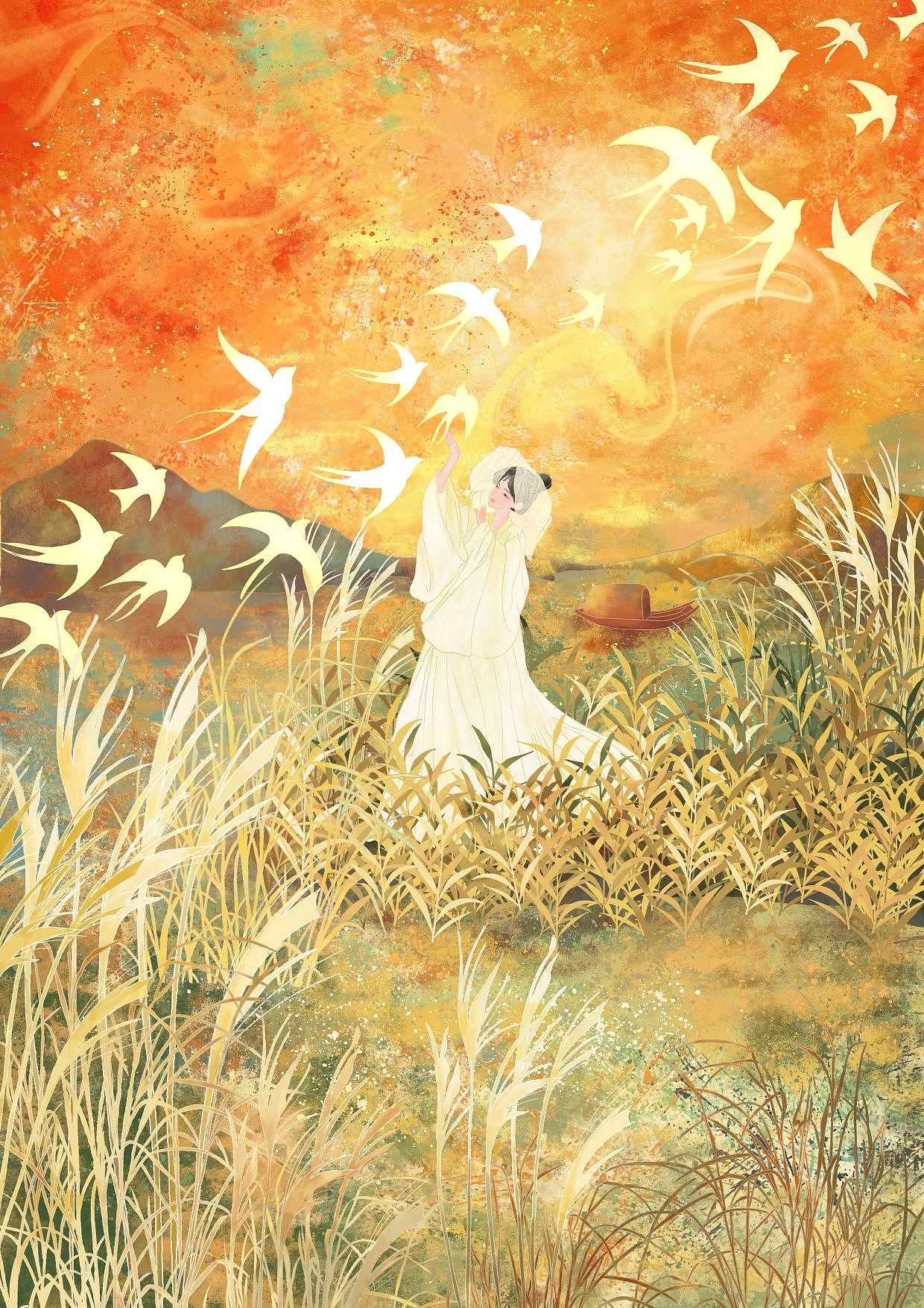 诗经系列静态插画合集2（图ZMzQzNDk0MTUy） - 艺术插画 - 站酷设计师长林乔原创素材 - 站酷ZCOOL