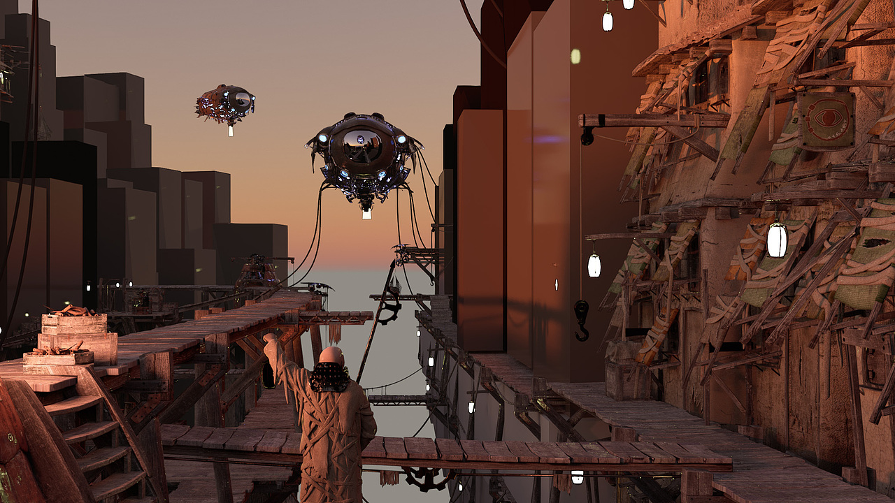 科幻赛博朋克-抵御入侵