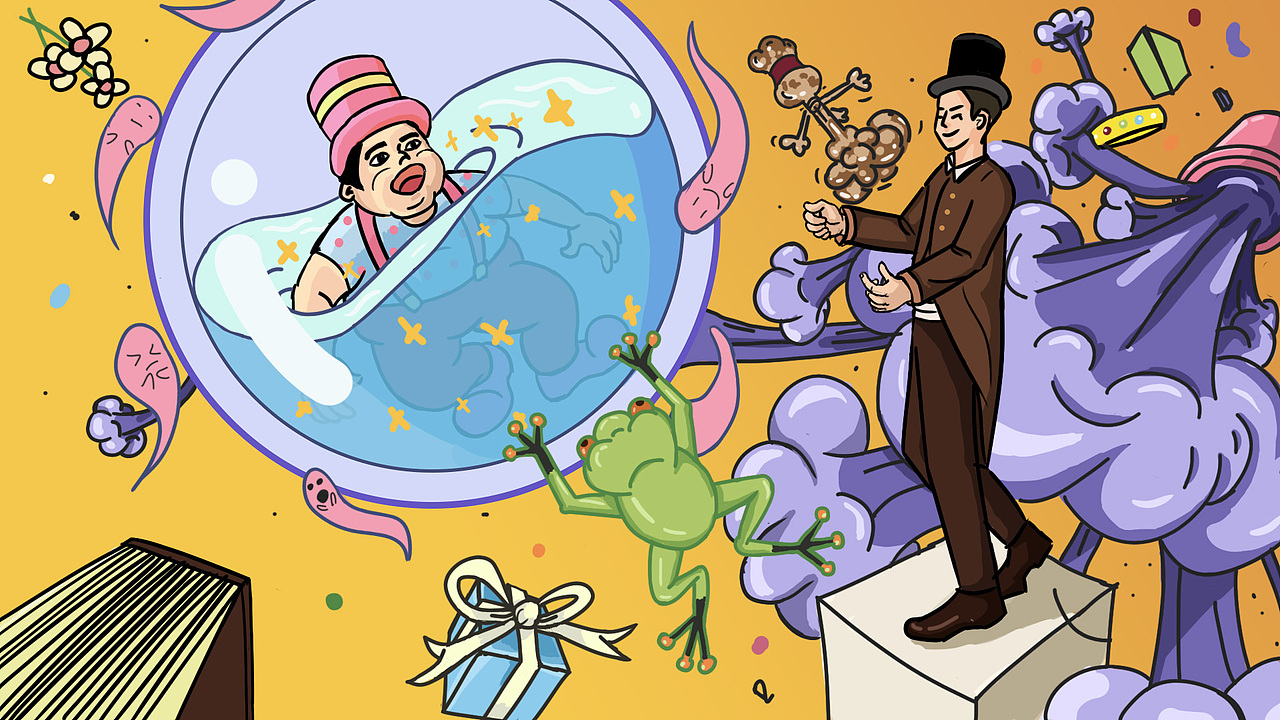 魔术师|插画|创作习作|dfdoer_原创作品-站酷zcool