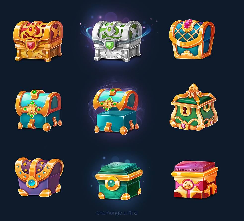 ui练习 宝箱