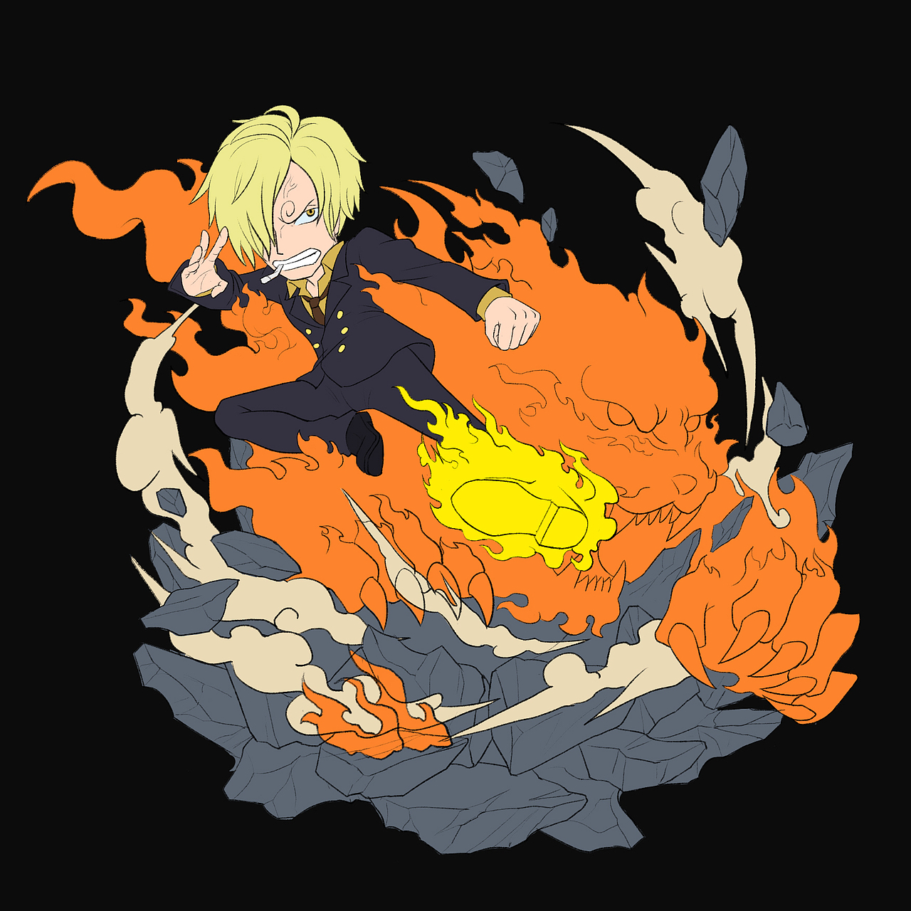 海贼王山治手办GK