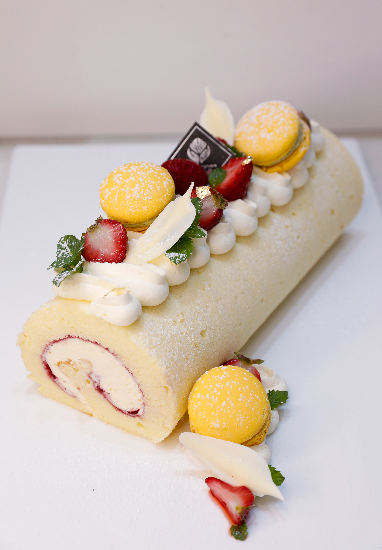 瑞士卷拍摄蛋糕卷美食拍摄奶油蛋糕卷拍摄