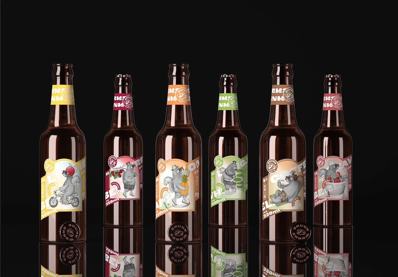 臭鼬工场啤酒饮品全套包装设计(图ZMjkzMDIwMTgw) - 包装 - 站酷设计师hellolinkdesign原创素材 - 站酷ZCOOL