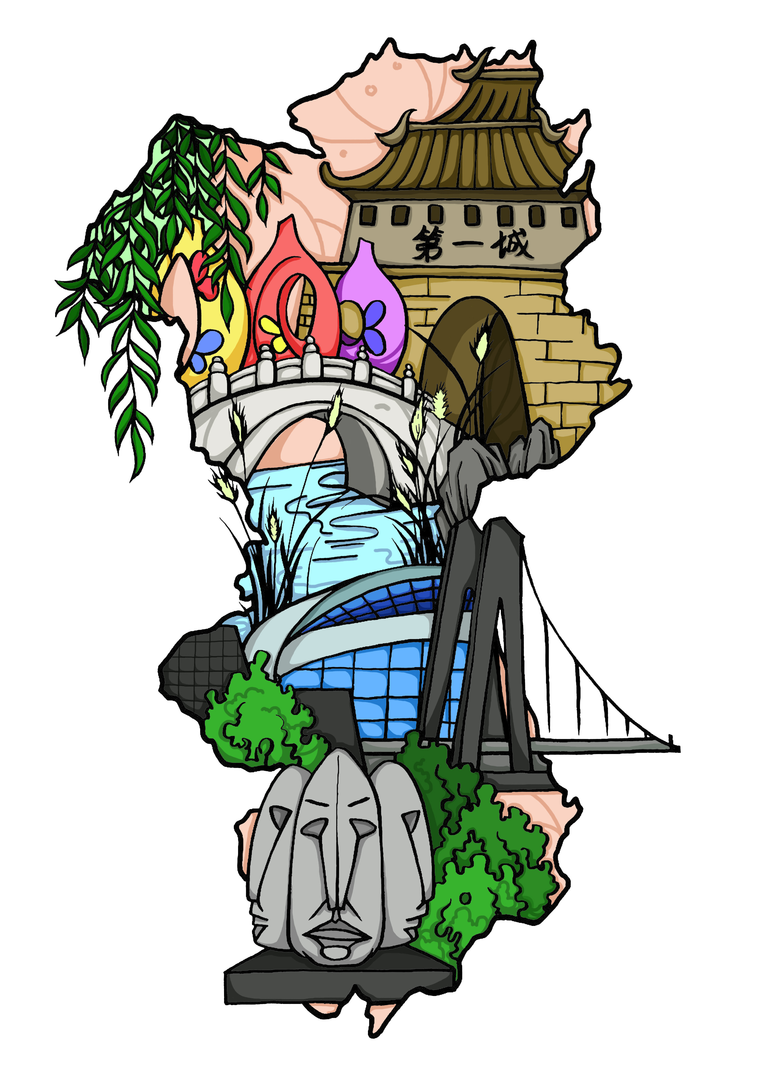 《冀源》|插画|创作习作|沉着的小笼包 - 原创作品 - 站酷 (zcool)