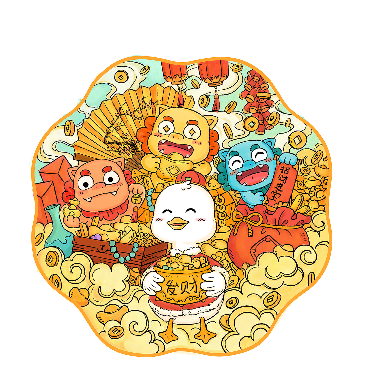 南京鸭子文创（图ZMjUxNDQxNzQw） - 商业插画 - 站酷设计师只橙ora原创素材 - 站酷ZCOOL