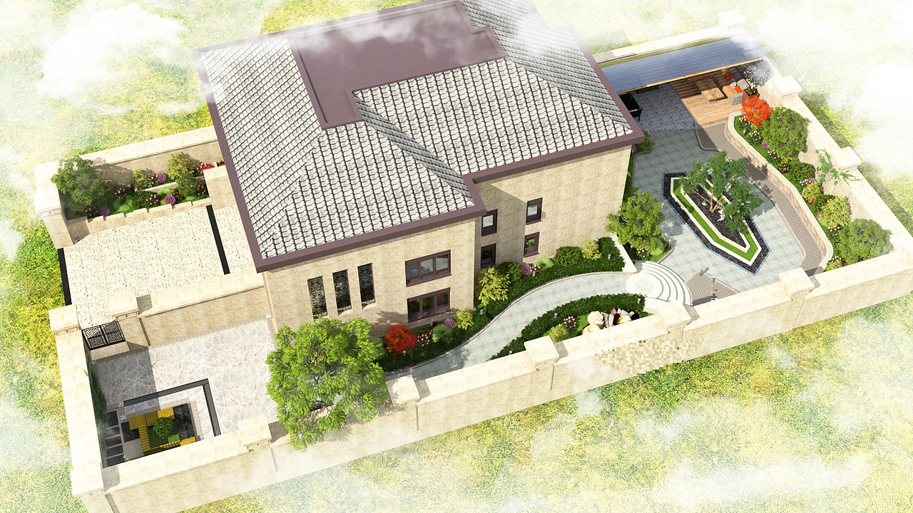 吉林省长春市国信南山别墅景观.2017-08-22（图ZMTA2ODY4MDA4） - 景观设计 - 站酷设计师蔺佳伟原创素材 - 站酷ZCOOL