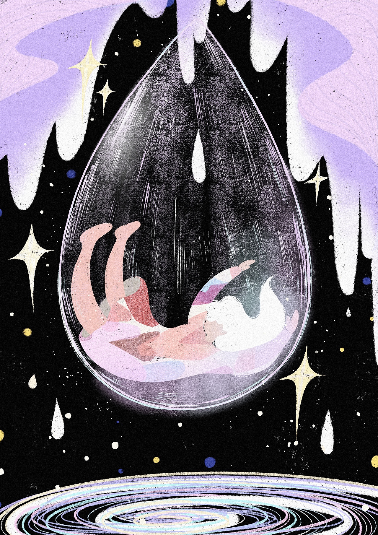 关于春天失恋的插画（图ZMjkzNjA1MzQ0） - 创作习作 - 站酷设计师LimiTcm原创素材 - 站酷ZCOOL