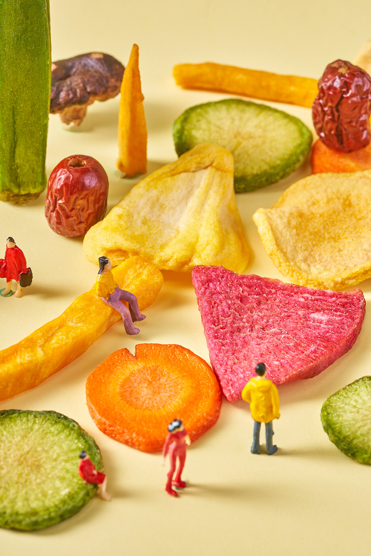 果蔬脆果蔬干水果干蔬菜干拍摄