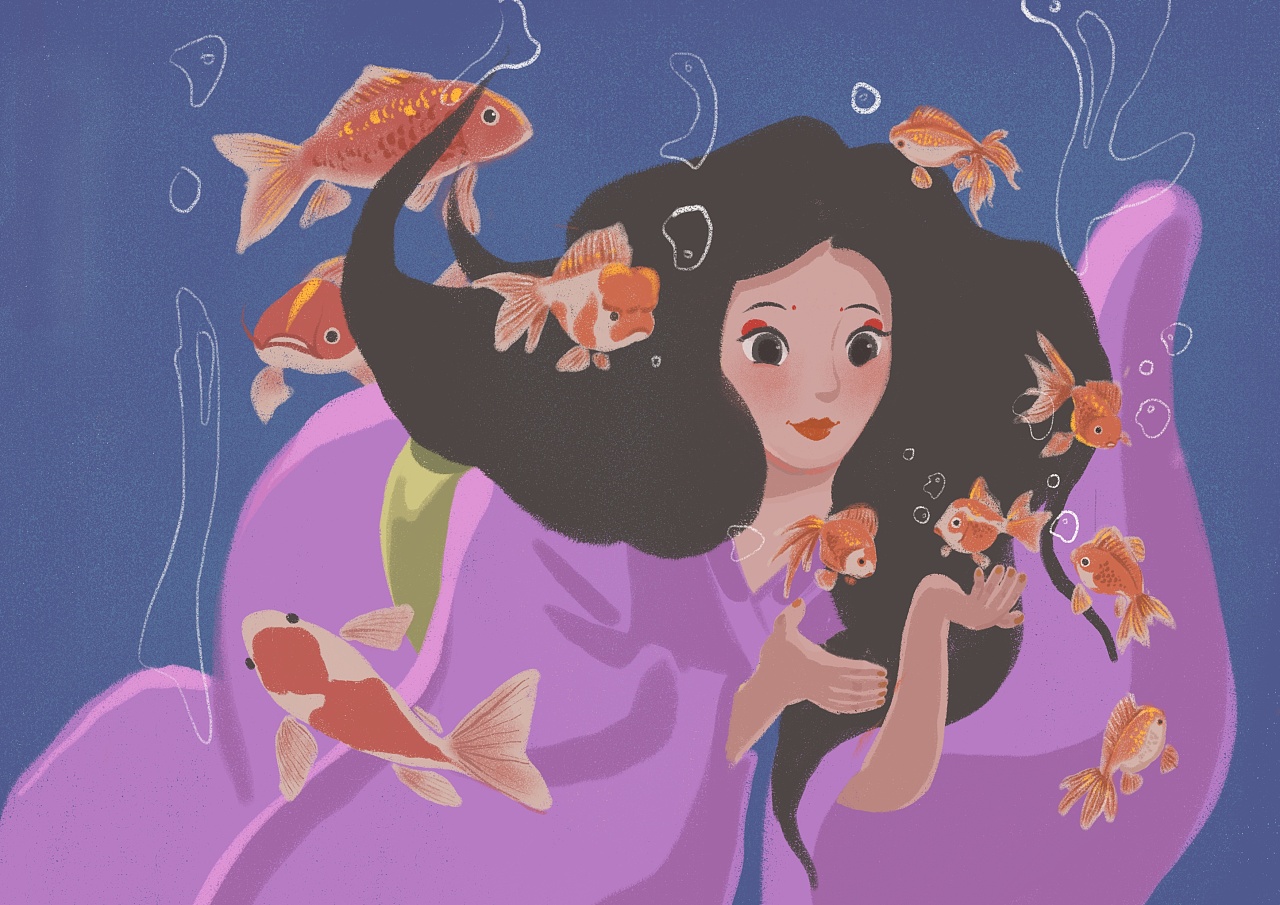 【神明少女】|插画|插画习作|蹄花瘦了没 - 原创作品 - 站酷 (zcool)