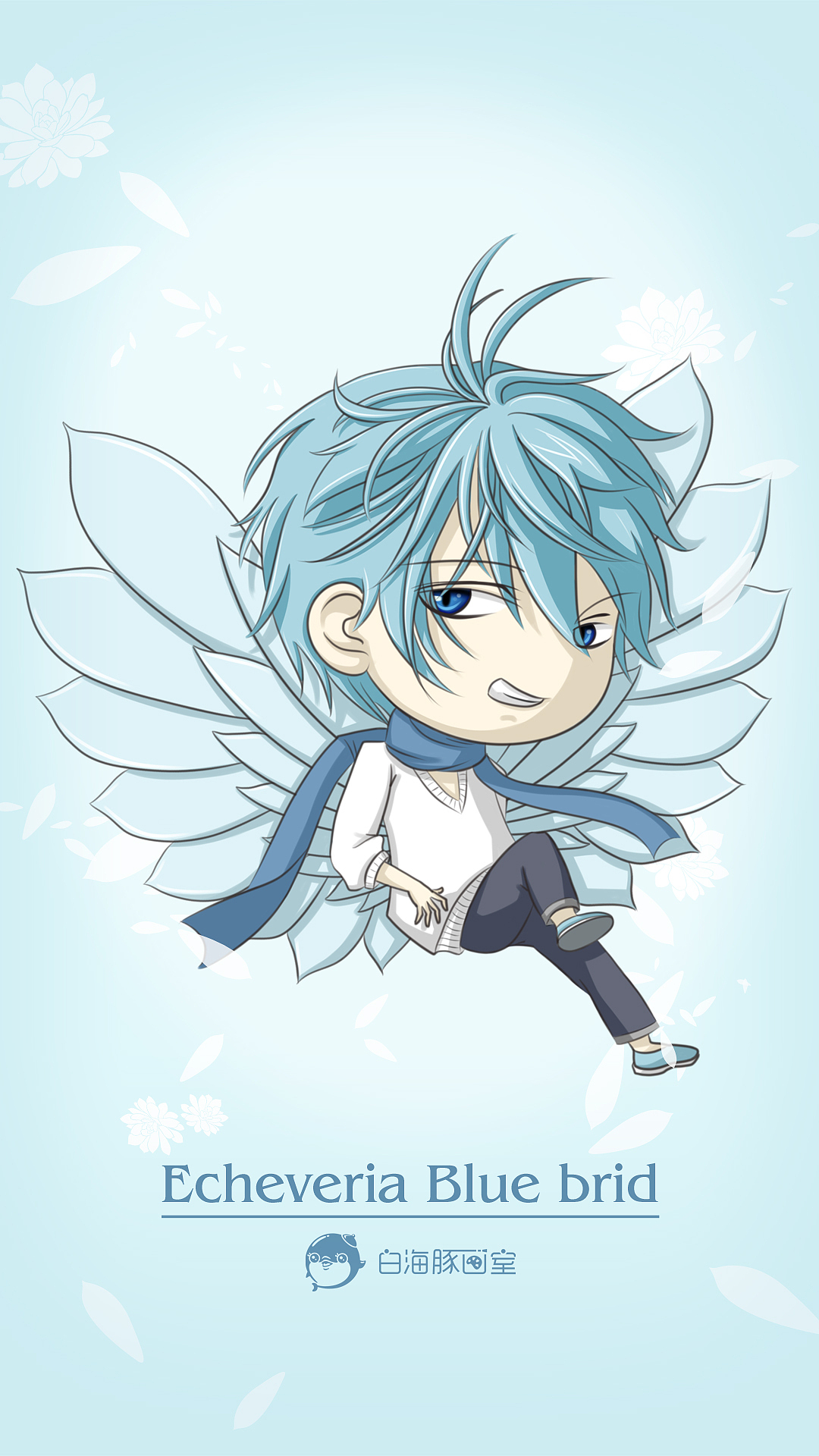【多肉精灵の薄叶蓝鸟】q版人物绘-头像·手机高清壁纸·电脑高清壁纸