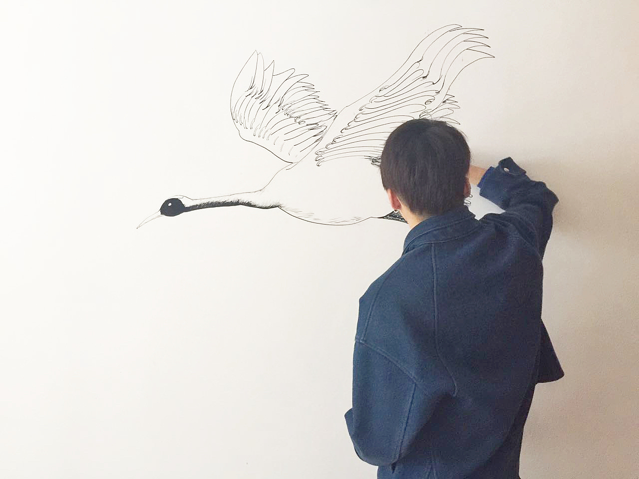 客栈墙绘（图ZNTAyNTI0Mjg=） - 新锐潮流插画 - 站酷设计师郑梅杰原创素材 - 站酷ZCOOL