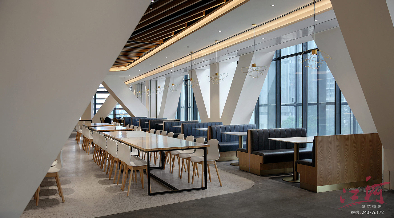 腾讯总部食堂|餐厅空间摄影|腾讯大厦餐厅摄影