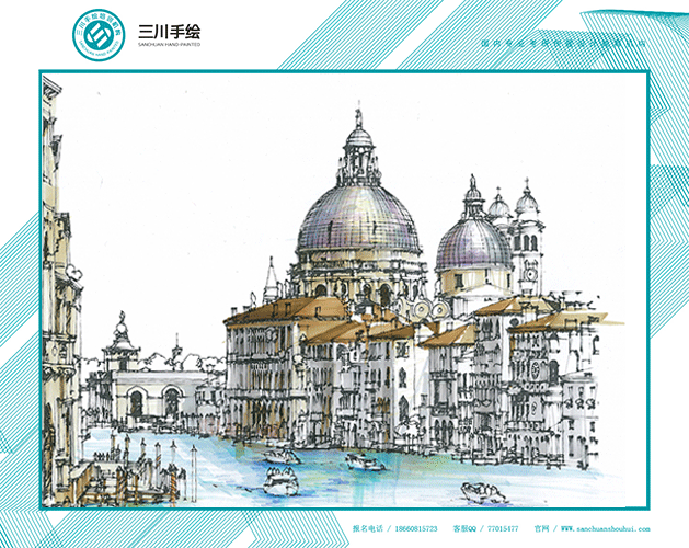 三川手绘欧建古建作品（图ZMjA0MzkxNTI=） - 建筑设计 - 站酷设计师三川手绘原创素材 - 站酷ZCOOL