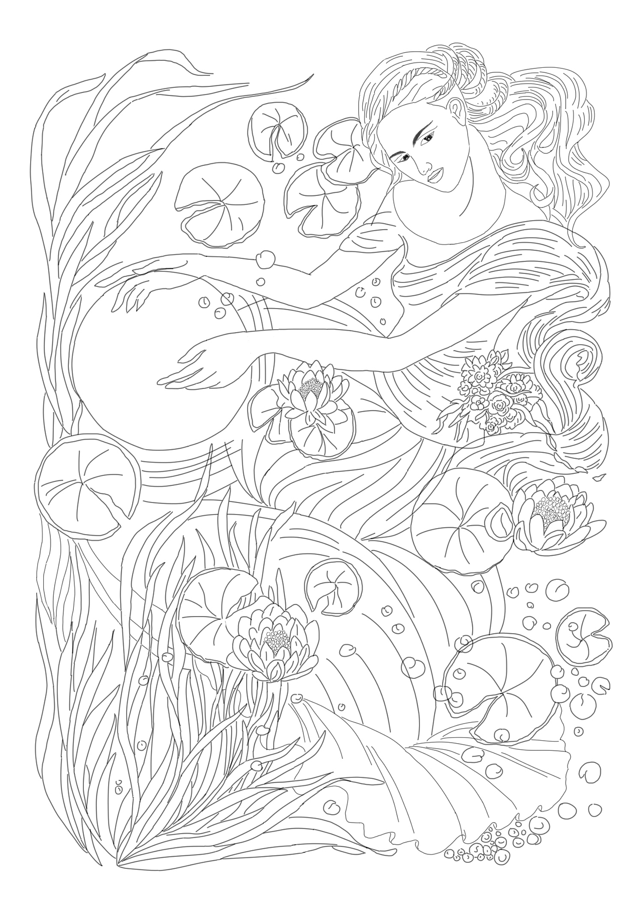 手绘板线条练习|插画|艺术插画|nicole陈x_原创作品-站酷zcool