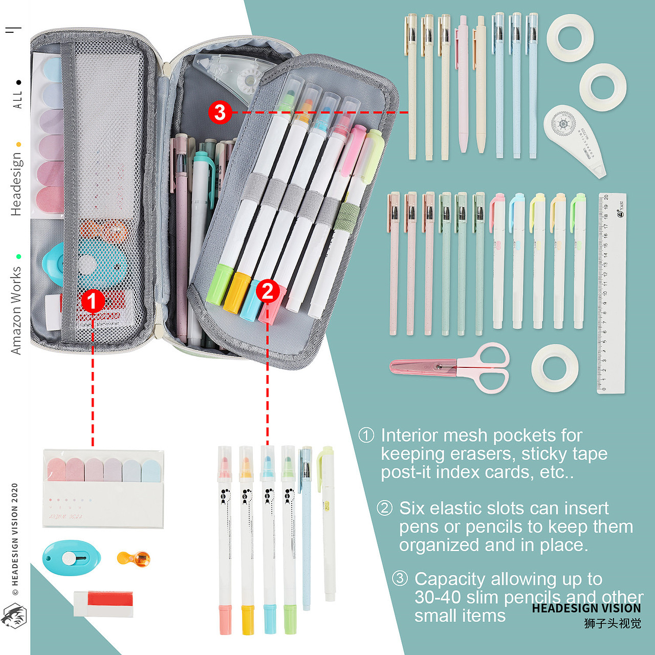 笔袋产品拍摄_主图设计_A+页面设计-狮子头视觉