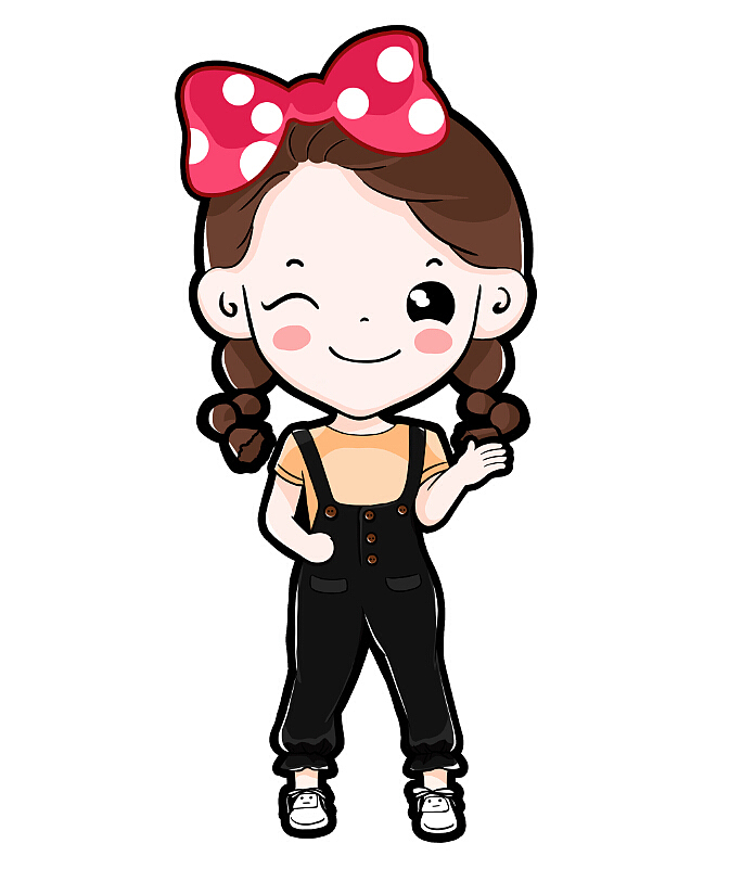 可爱女孩标志设计