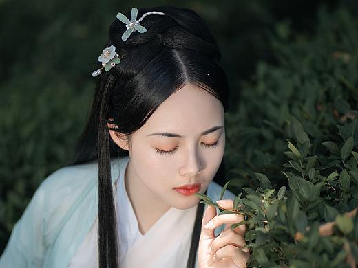 个人写真——模特君君茶园照片