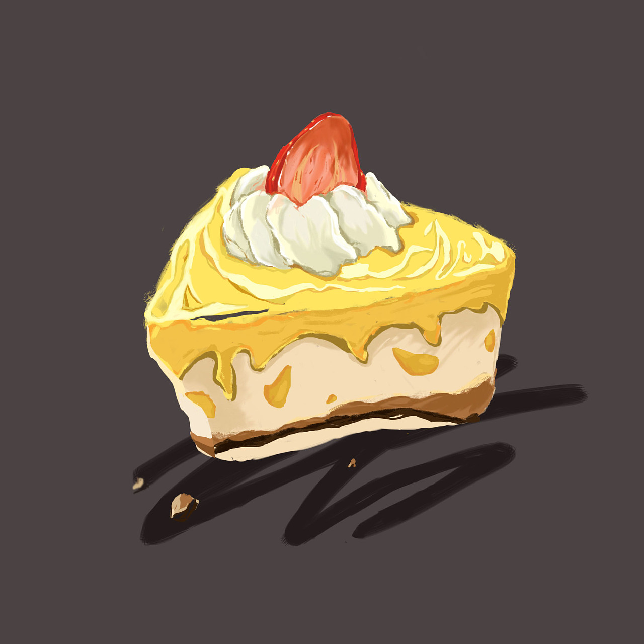 蛋糕板绘临摹|插画|创作习作|yang_a - 原创作品 - 站酷 (zcool)