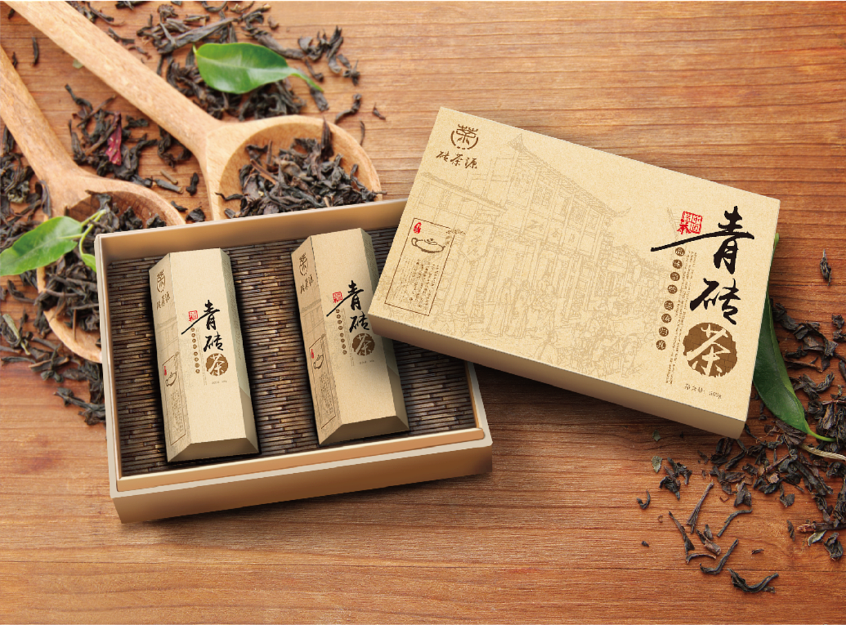 湖北赤壁青砖茶包装设计（图ZMTE1MTE3MjUy） - 包装 - 站酷设计师远视纪原创素材 - 站酷ZCOOL