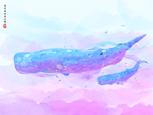 AI插画练习——再来摸个鱼