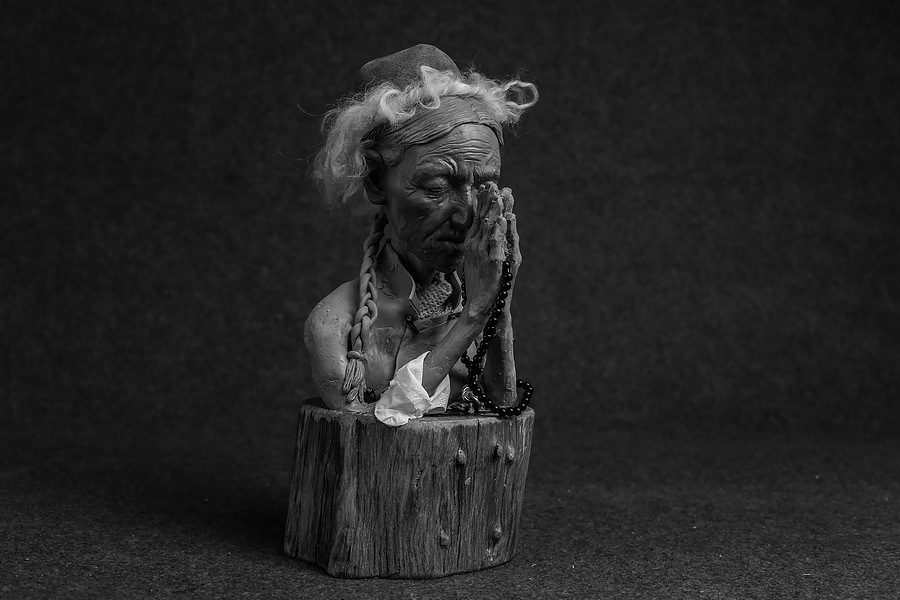 末那课外作业丨《西藏老头》自由创作展示（图ZNDAzNDU0NzI=） - 手办/模玩 - 站酷设计师末那工作室原创素材 - 站酷ZCOOL