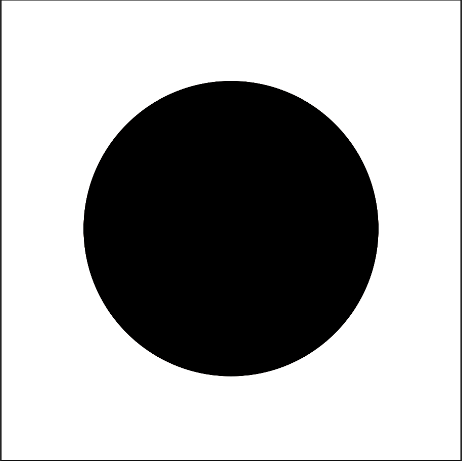 在ps里面用椭圆图像做一个黑色的圆(图层1).