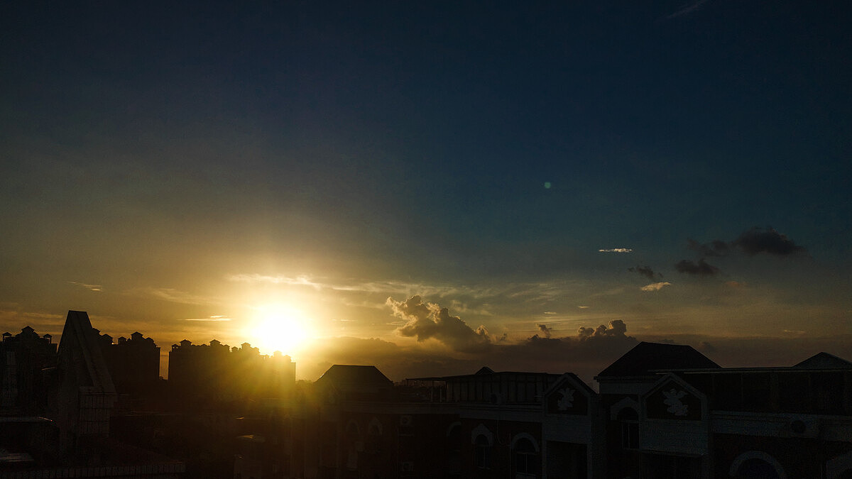 【手机摄影】夕阳,荣耀9x拍摄