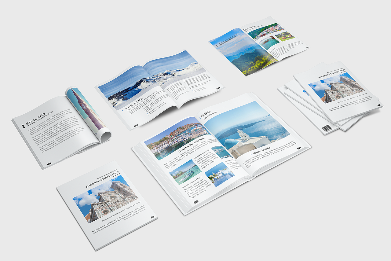 欧洲旅游宣传册
