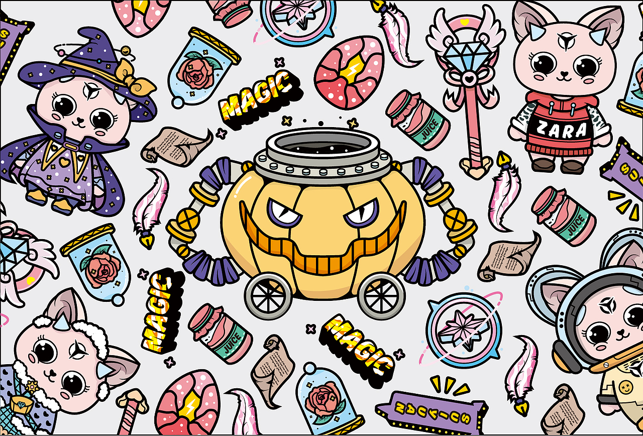 IP插-画拯救者小魔女