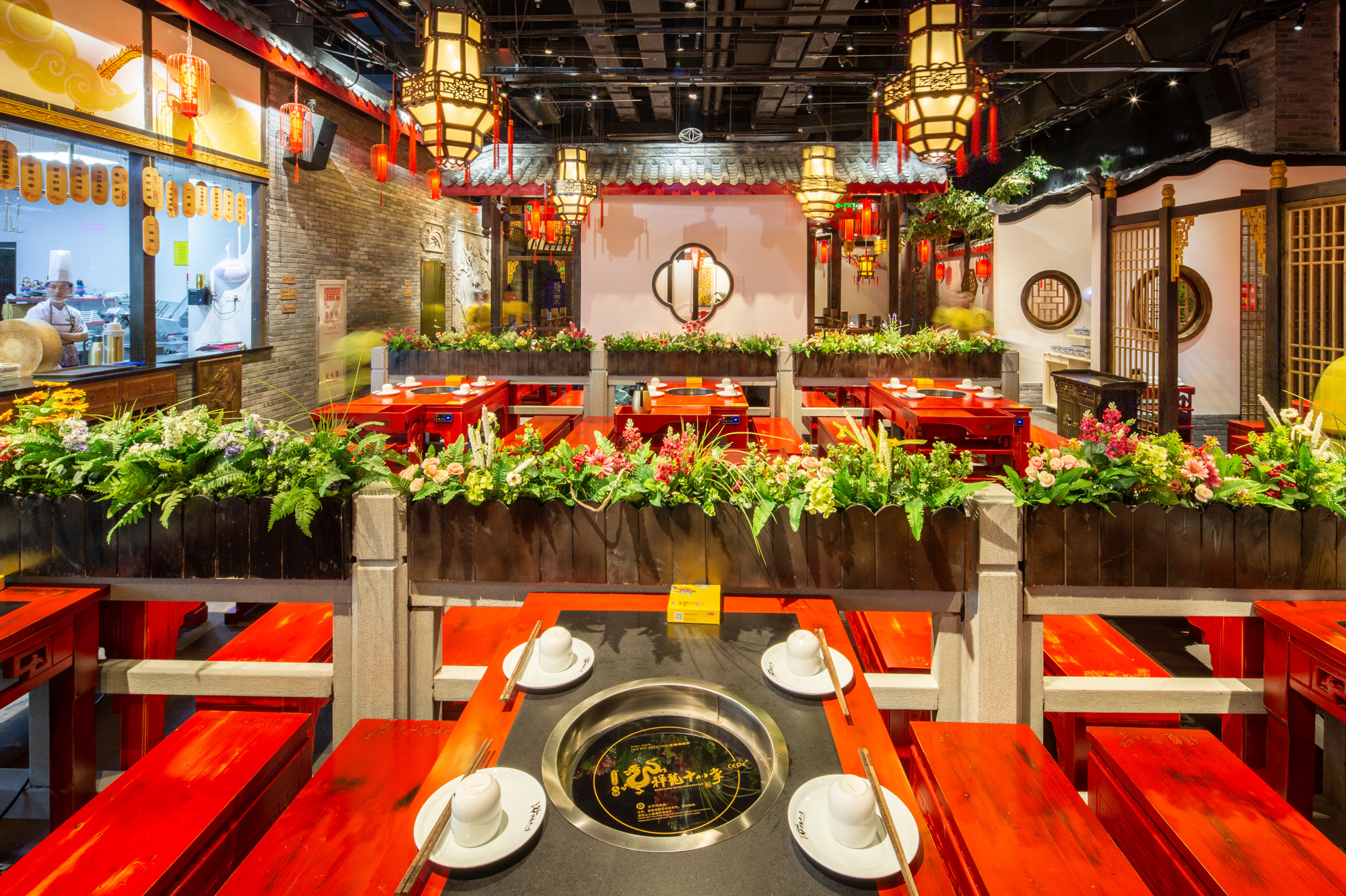 厦门火锅店 祥龙十八掌火锅店装修完工 火锅店实景案例