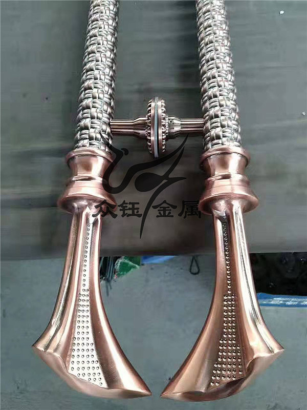  玻璃门不锈钢红古铜工艺拉手可定做