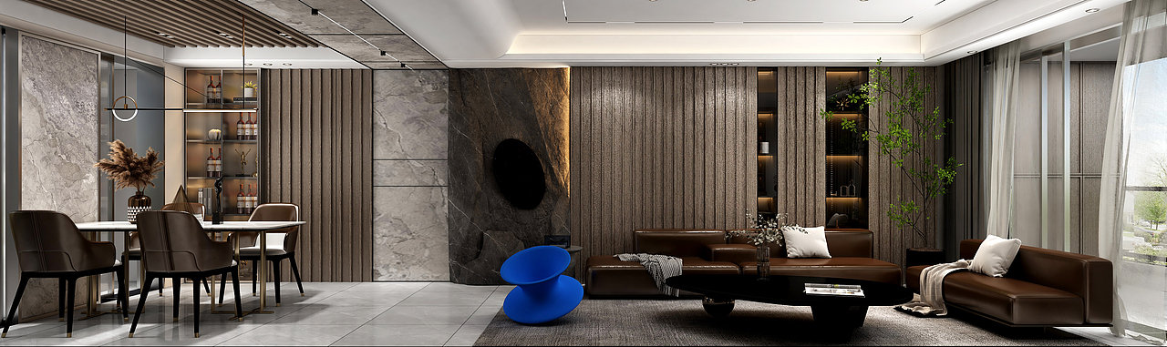 现代极简家装一套