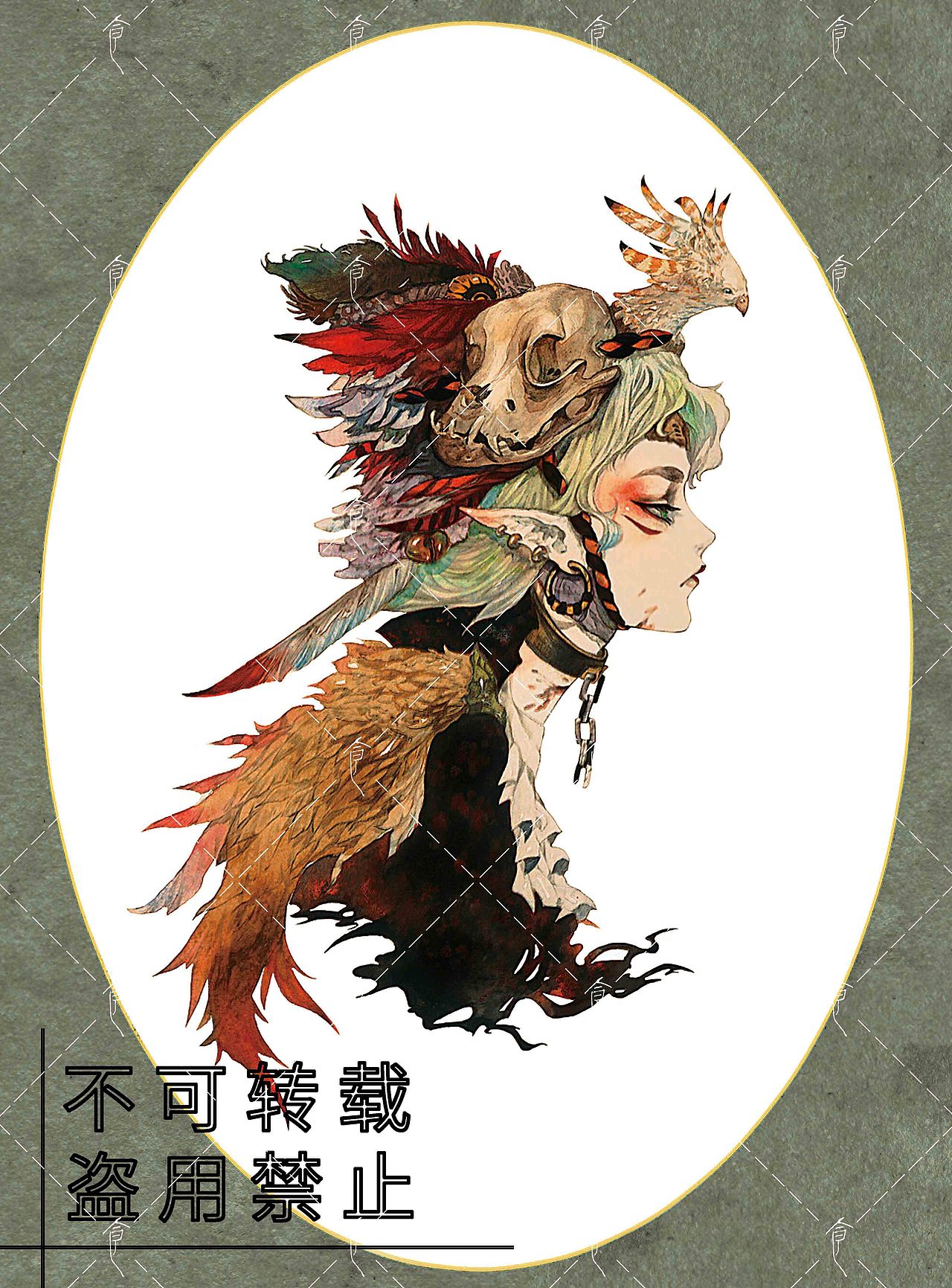 飞鳥（图ZMjIwODEyODUy） - 艺术插画 - 站酷设计师食蝉原创素材 - 站酷ZCOOL
