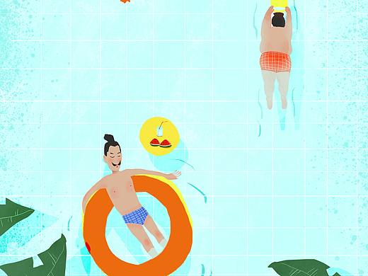 節(jié)氣插畫圖（個人主頁-ZMzAxNDEzMTY=） - 商業(yè)插畫 - 站酷設(shè)計師畫畫的小h原創(chuàng)素材 - 站酷ZCOOL