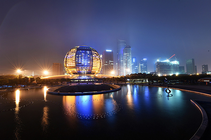 各地建筑夜景慢门拍摄 旅游纪实