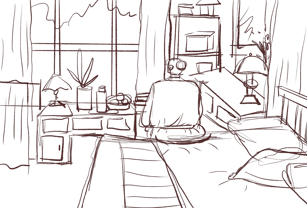 最近的三张电影插画