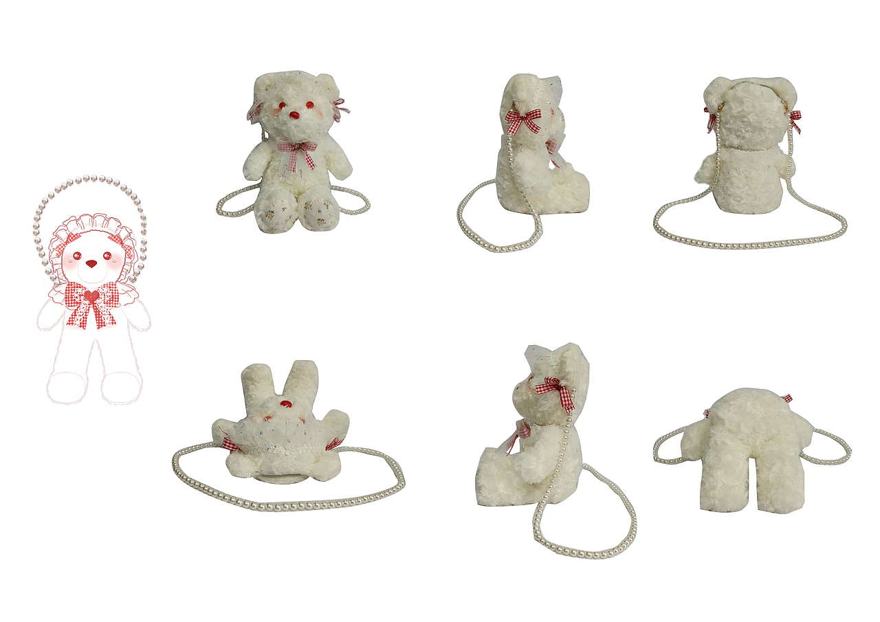 Loly bear立体挎包-35CM