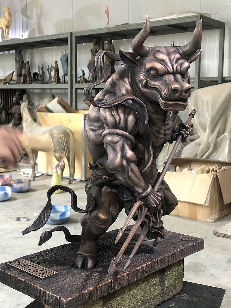 十二地支铜兽《尖角斗战仙》——三足仙出品