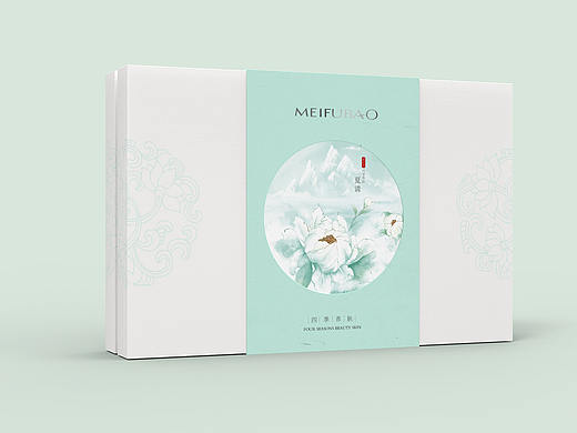 护肤品包装礼盒---《美肤宝》四季养肤产品展示
