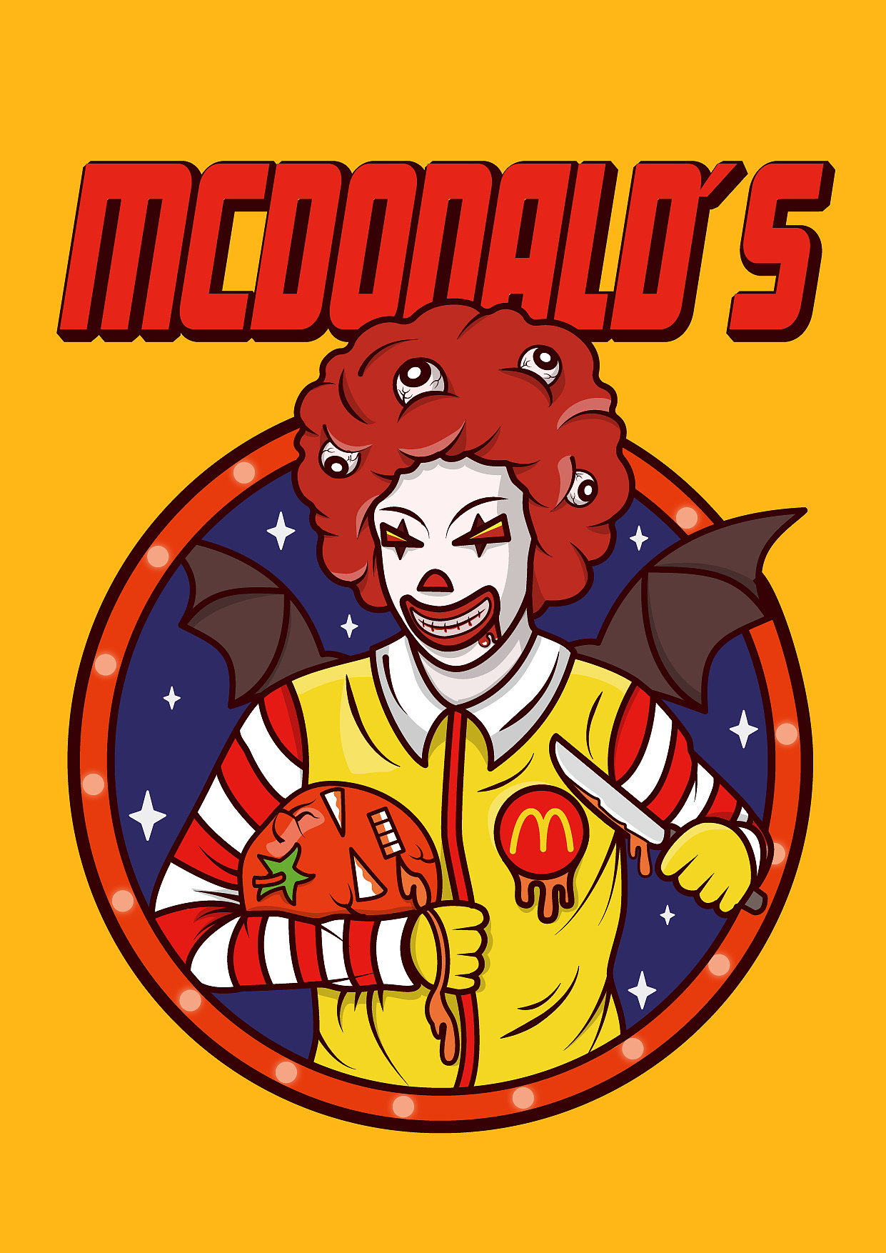 麦当劳叔叔跳街舞（修改后）|插画|新锐潮流插画|乐图形者 - 原创作品 - 站酷 (ZCOOL)