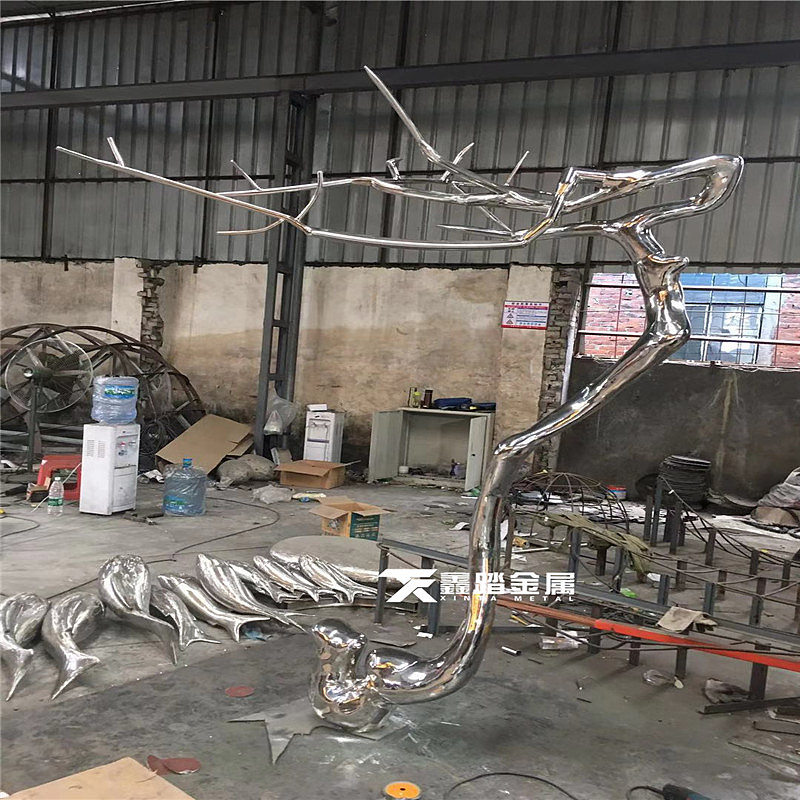 房地产雕塑不锈钢树枝雕塑广场雕塑不锈钢仿真树枝雕塑