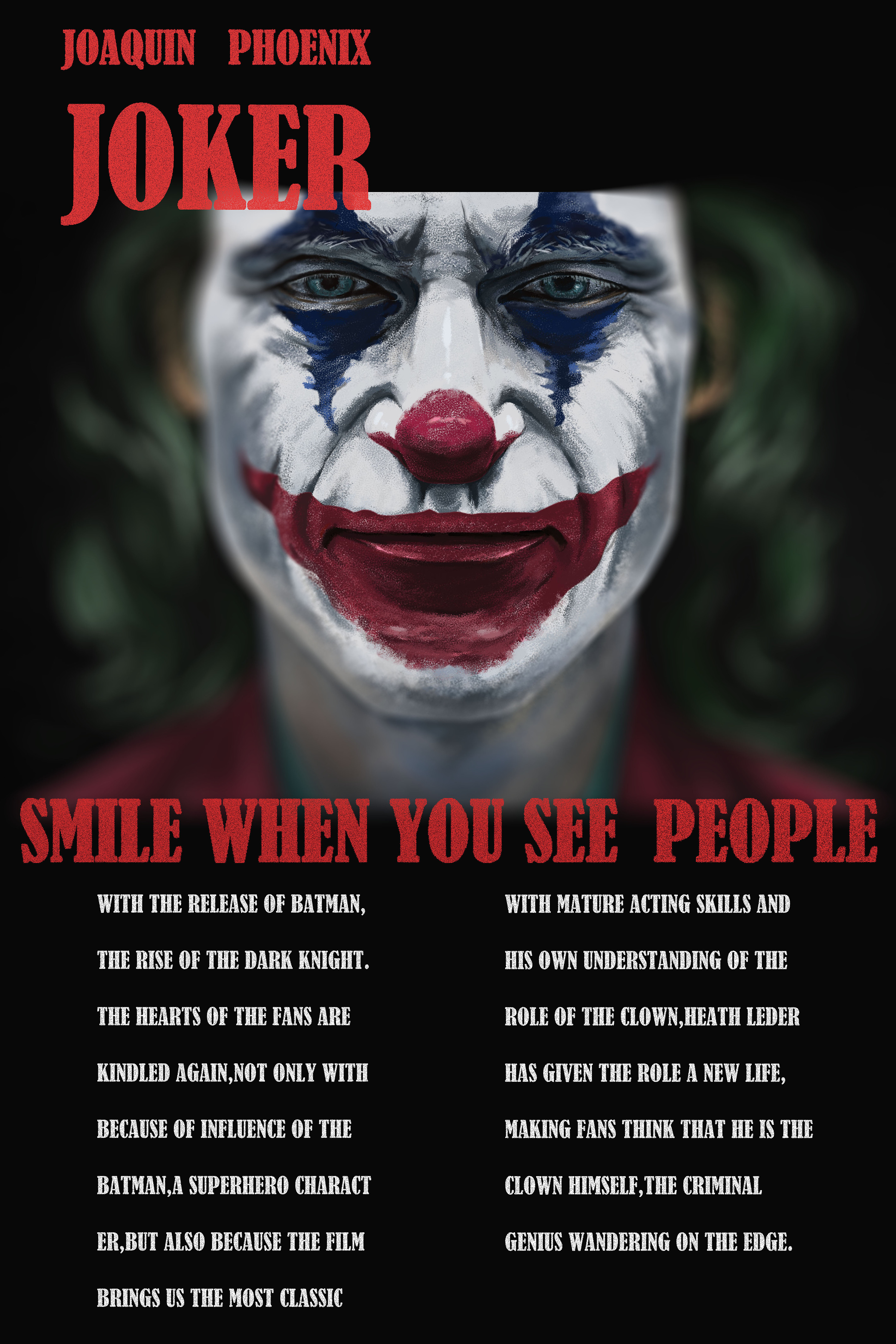 《小丑》海报系列
